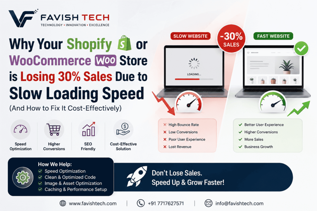 Shopify or WooCommerce Store is Losing 30% Sales Due to Slow Loading Speed