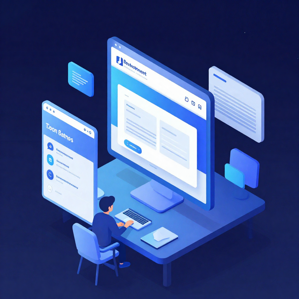 magnific isometric scene of websit l7xqbxjgv9
