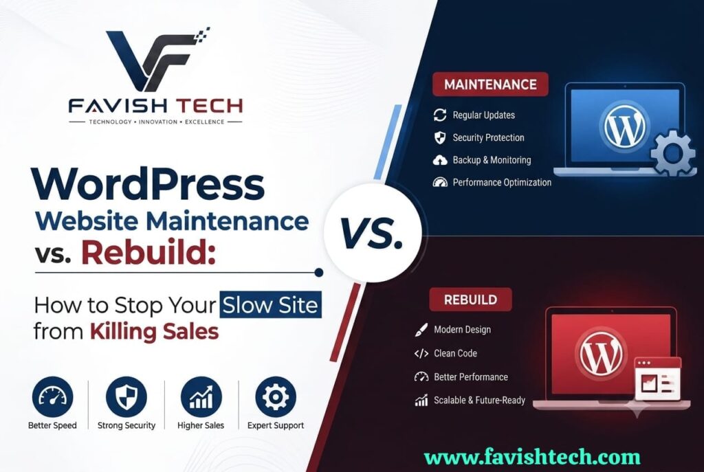 WordPress Website Maintenance vs. Rebuild: How to Stop Your Slow Site from Killing Sales WordPress Website Maintenance vs. Rebuild