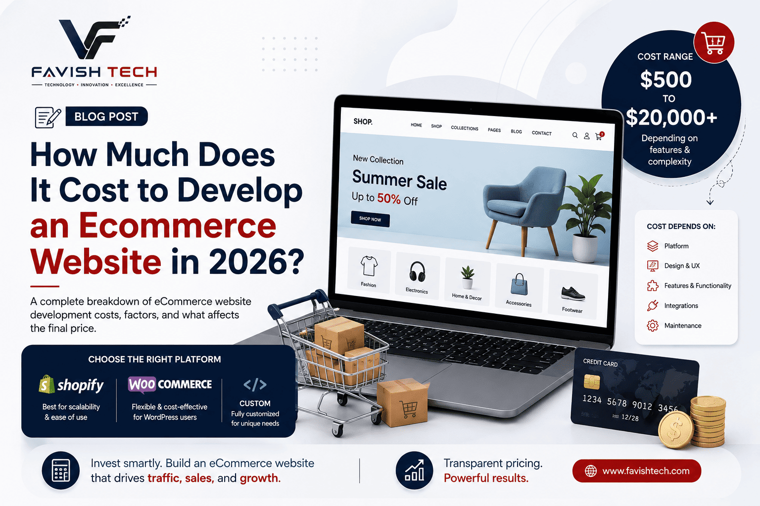 How Much Does It Cost to Develop an Ecommerce Website in 2026?