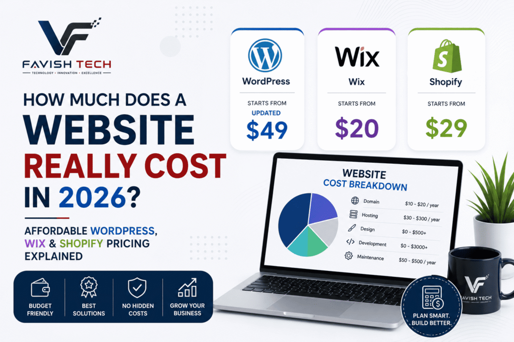 How Much Does a Website Really Cost in 2026? Affordable WordPress, Wix & Shopify Pricing
