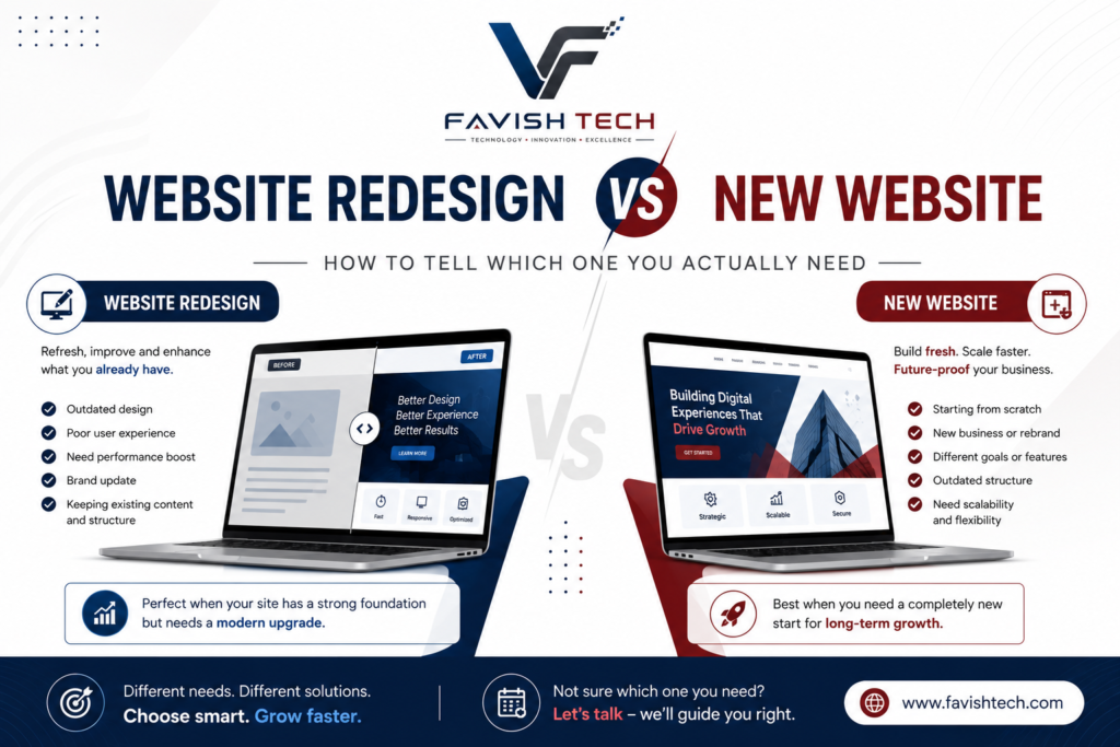 website redesign new website
