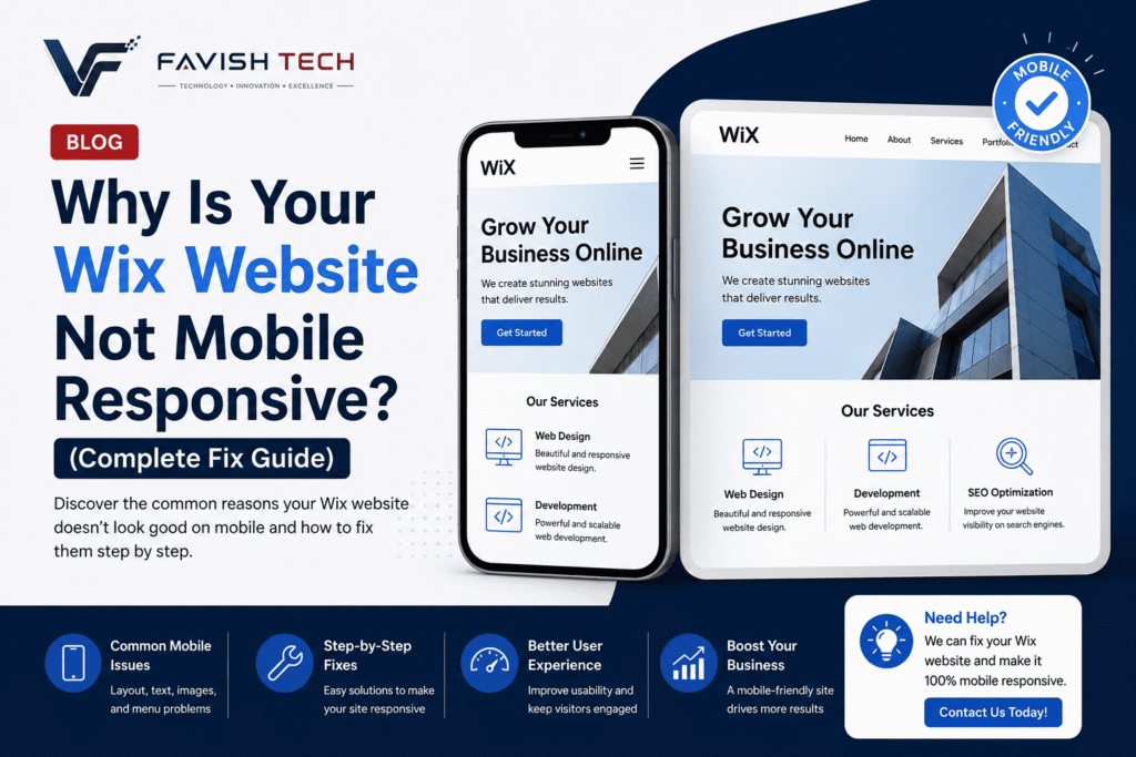 Why Is Your Wix Website Not Mobile Responsive? (Complete Fix Guide) Why Is Your Wix Website Not Mobile Responsive? Complete Fix Guide by Favish Tech