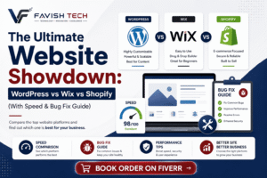 The Ultimate Website Showdown: WordPress vs Wix vs Shopify (With Speed & Bug Fix Guide)