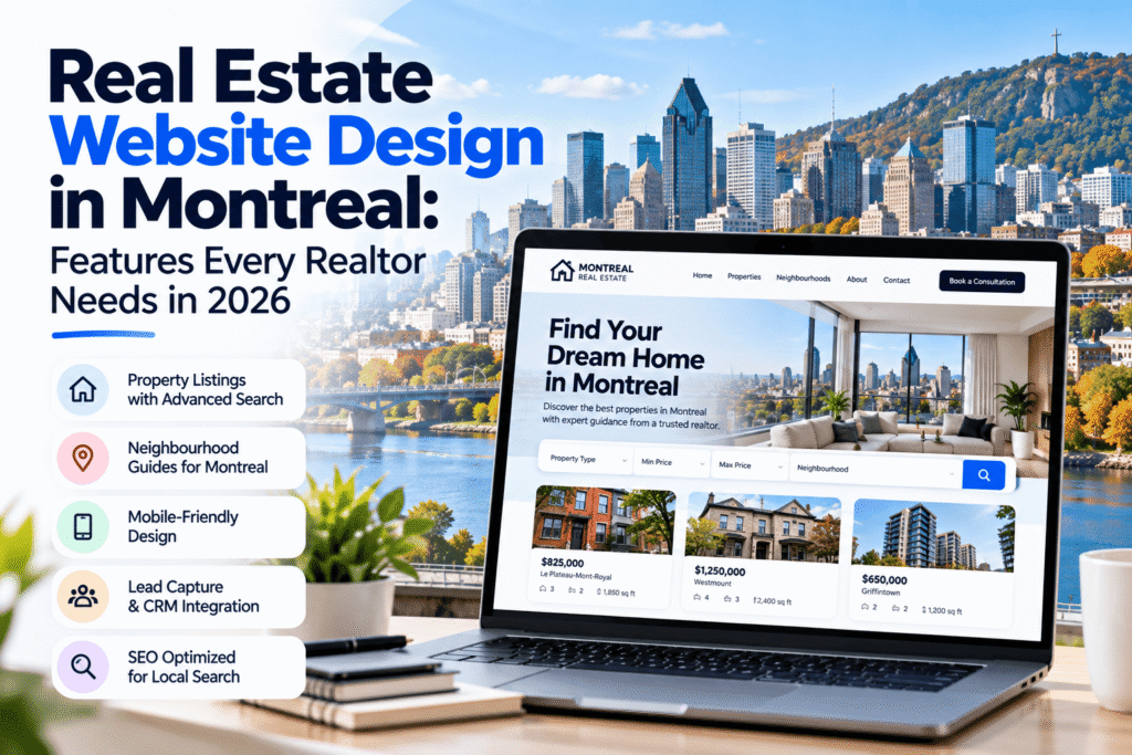 Real Estate Website Design in Montreal: Features Every Realtor Needs in 2026