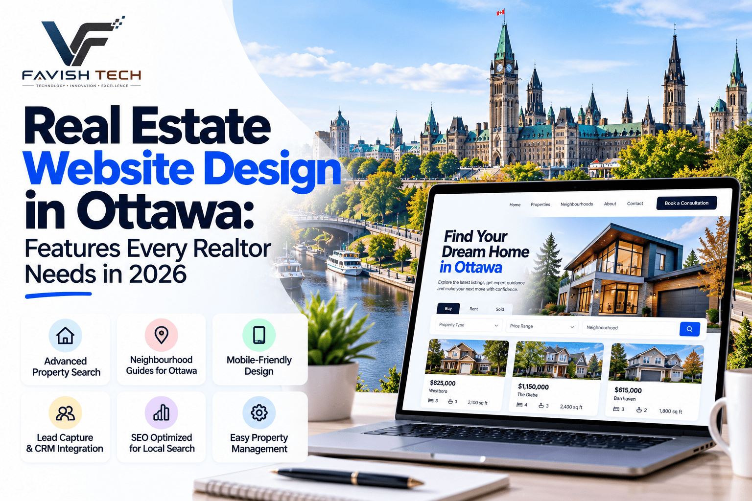 Real Estate Website Design in Ottawa: Features Every Realtor Needs