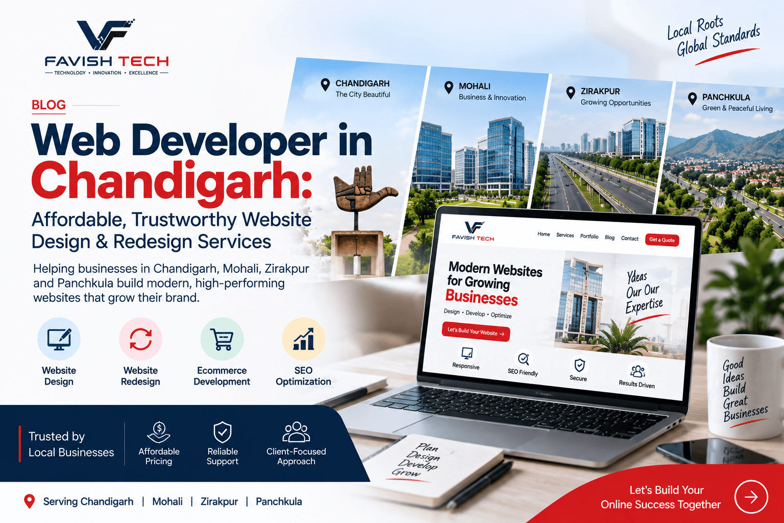 Web Developer in Chandigarh: Affordable, Trustworthy Website Design & Redesign Services